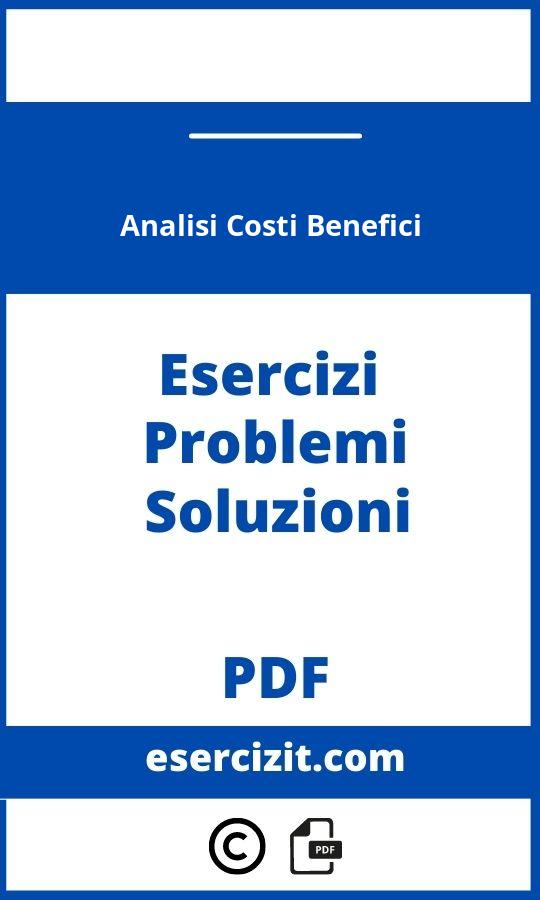 Analisi Costi Benefici Esercizi