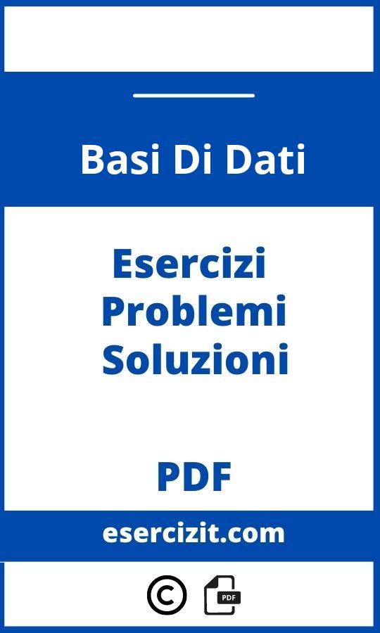 Esercizi Basi Di Dati