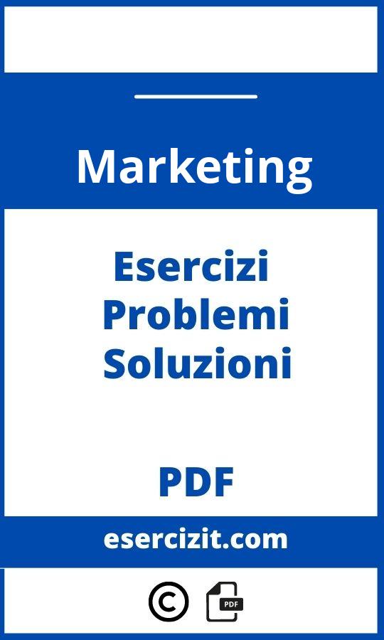 Esercizi Di Marketing Svolti