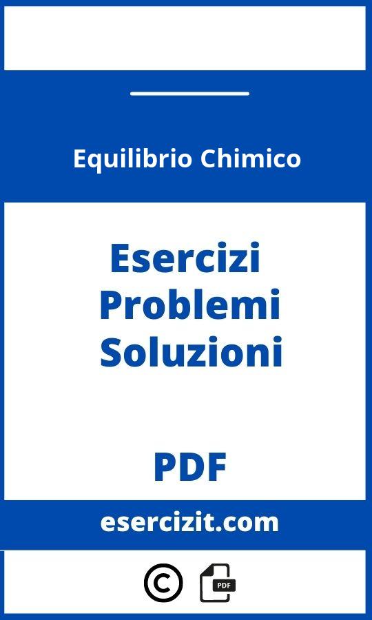 Esercizi Equilibrio Chimico Svolti Pdf