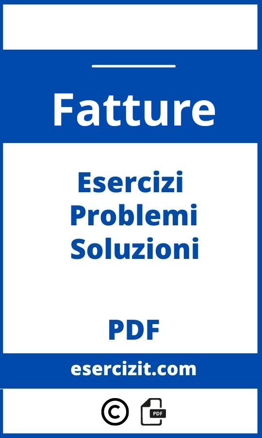 Esercizi Fatture Con Soluzioni