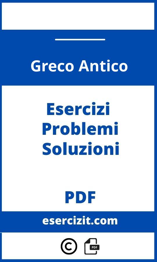 Esercizi Greco Antico Pdf