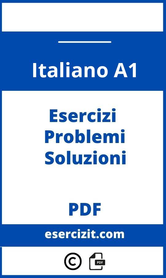 Esercizi Italiano A1 Pdf