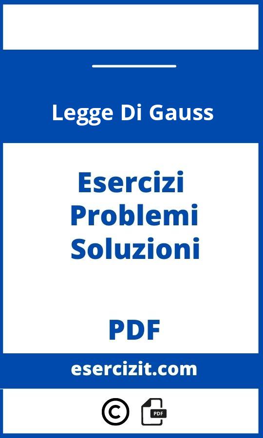 Esercizi Legge Di Gauss