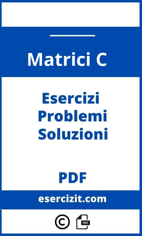 Esercizi Matrici C++