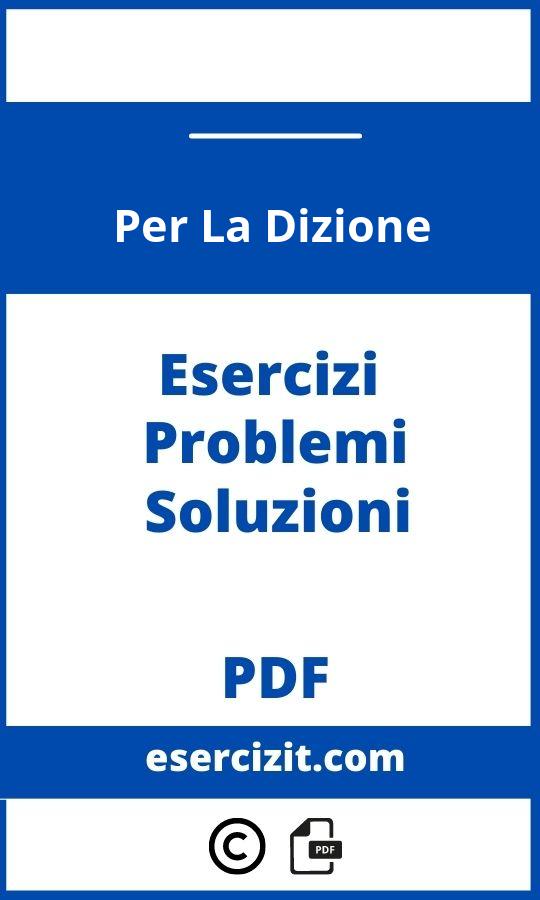 Esercizi Per La Dizione