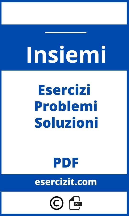 Esercizi Sugli Insiemi Pdf