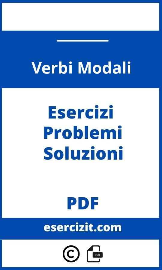 Esercizi Sui Verbi Modali