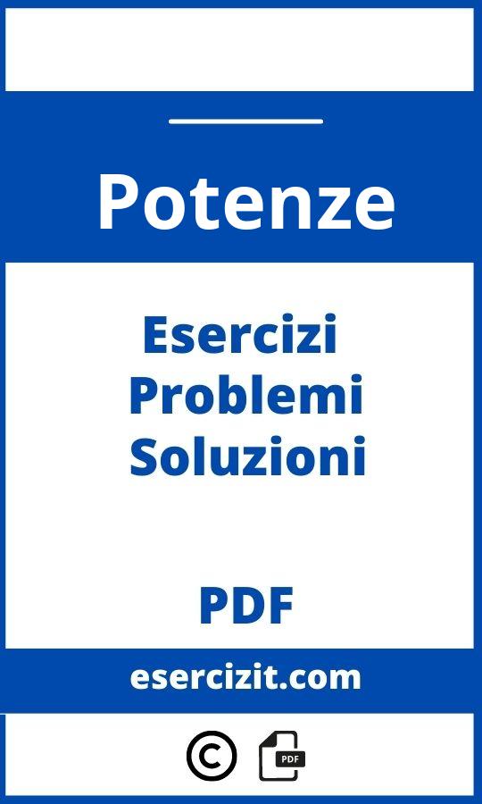 Esercizi Sulle Potenze Pdf