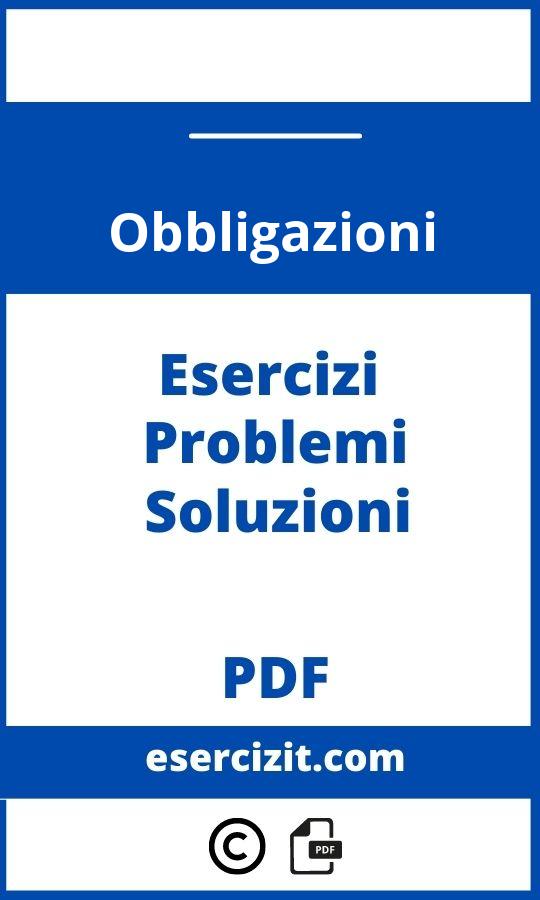 Esercizi Svolti Sulle Obbligazioni