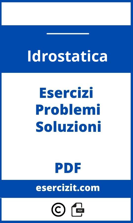 Idrostatica Esercizi Svolti Pdf