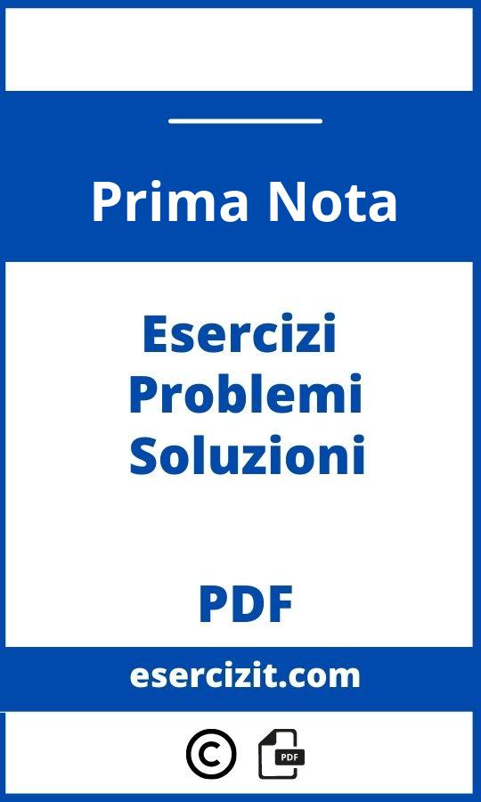 Prima Nota Esercizi Svolti