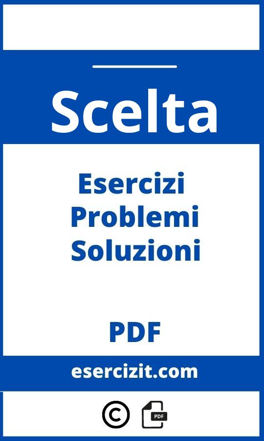 Problemi Di Scelta Esercizi