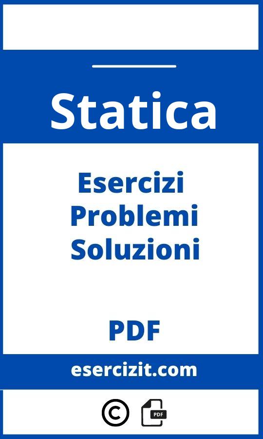 Statica Esercizi Svolti Pdf