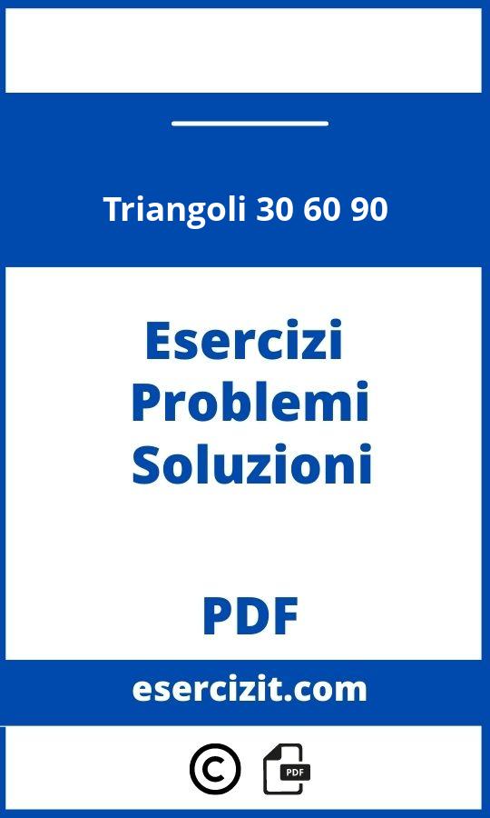 Triangoli 30 60 90 Esercizi